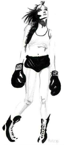 Carla bruni boxeuse